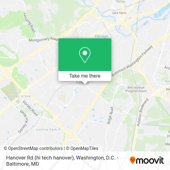 Hanover Rd (hi tech hanover) map