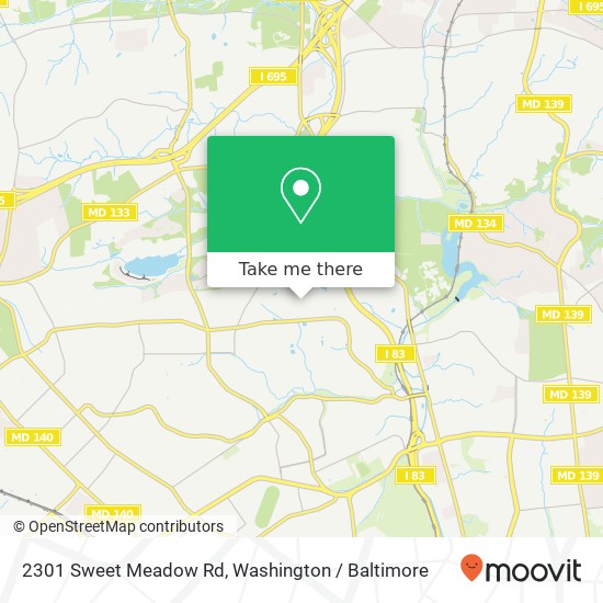 2301 Sweet Meadow Rd, Baltimore, MD 21209 map