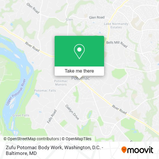 Mapa de Zufu Potomac Body Work