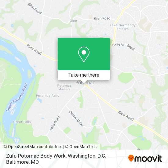 Zufu Potomac Body Work map