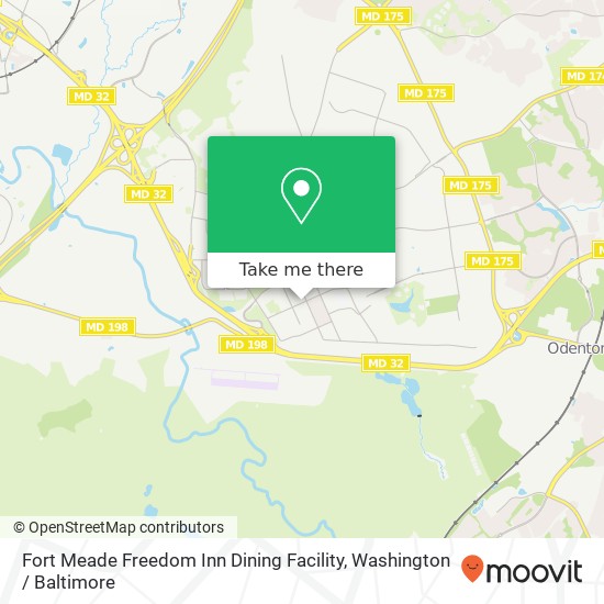 Mapa de Fort Meade Freedom Inn Dining Facility, 8502 Simonds St