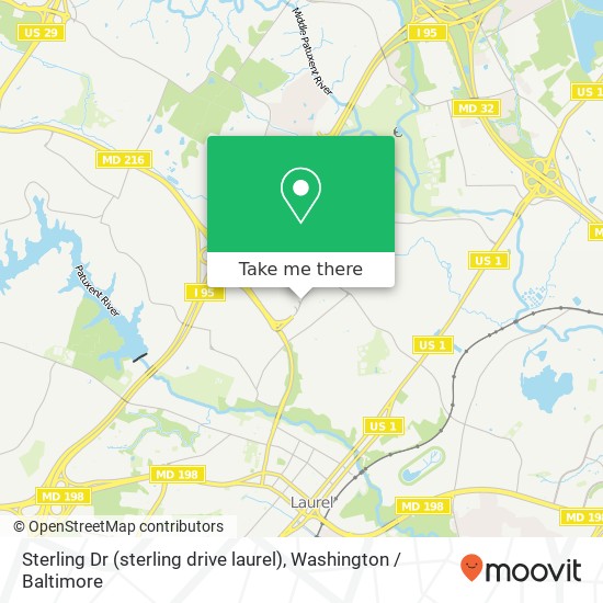 Sterling Dr (sterling drive laurel), Laurel, MD 20723 map