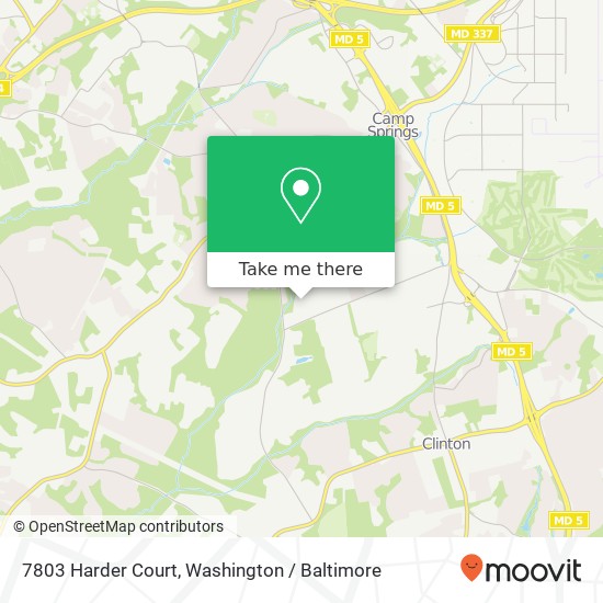 7803 Harder Court, 7803 Harder Ct, Clinton, MD 20735, USA map