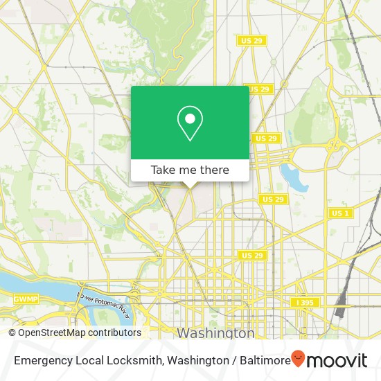 Emergency Local Locksmith, 2499 18th St NW map