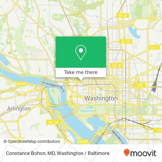 Mapa de Constance Bohon, MD, 2141 K St NW