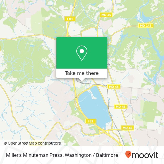 Mapa de Miller's Minuteman Press, 107 Lake Front Dr