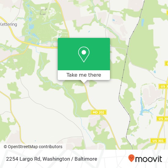 Mapa de 2254 Largo Rd, Upper Marlboro, MD 20774