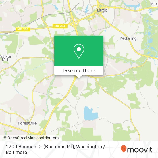 1700 Bauman Dr (Baumann Rd), Capitol Heights, MD 20743 map