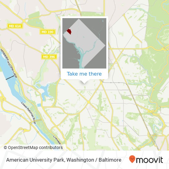 American University Park, American University Park, Washington, DC 20016, USA map