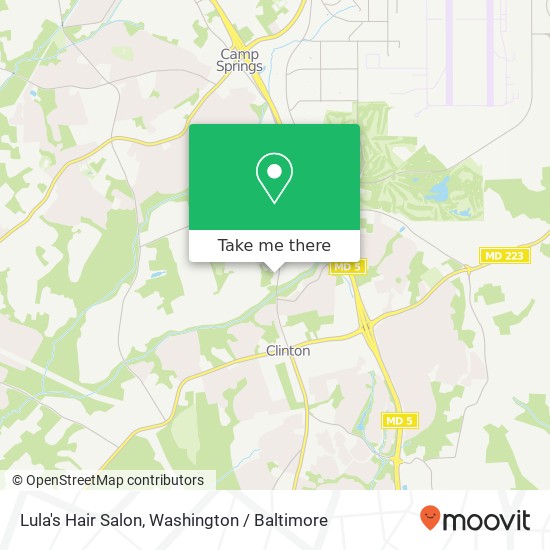 Mapa de Lula's Hair Salon, 8313 Old Branch Ave