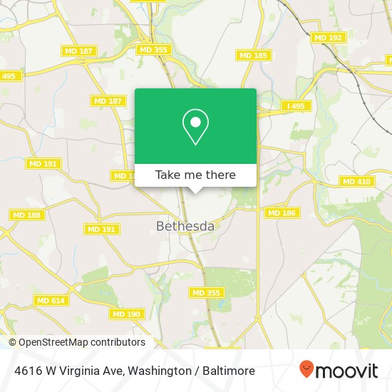 4616 W Virginia Ave, Bethesda, MD 20814 map