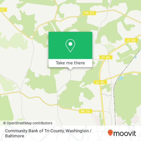 Mapa de Community Bank of Tri-County, 8730 Mitchell Rd