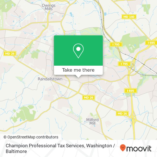 Champion Professional Tax Services, 3809 Fernside Rd map