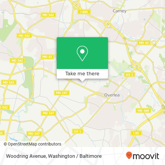 Woodring Avenue, Woodring Ave, Baltimore, MD 21234, USA map