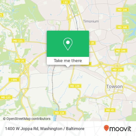 1400 W Joppa Rd, Towson, MD 21204 map