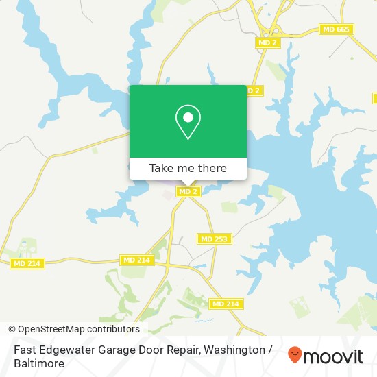 Mapa de Fast Edgewater Garage Door Repair, 3062 Solomons Island Rd