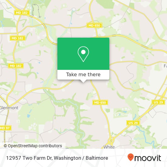 12957 Two Farm Dr, Silver Spring, MD 20904 map