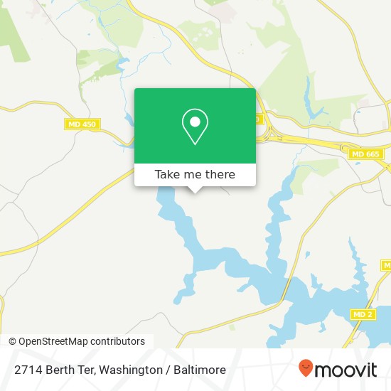 Mapa de 2714 Berth Ter, Annapolis, MD 21401