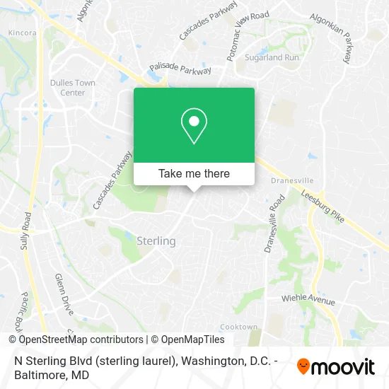 N Sterling Blvd (sterling laurel) map
