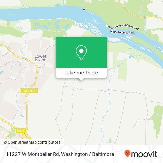 11227 W Montpelier Rd, Great Falls, VA 22066 map