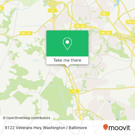 8122 Veterans Hwy, Millersville, MD 21108 map