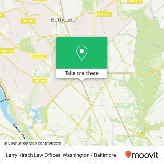 Larry Kirsch Law Offices map