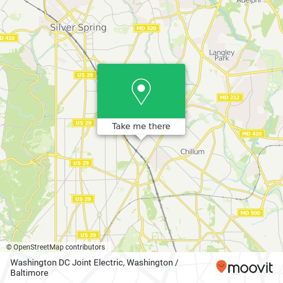 Mapa de Washington DC Joint Electric