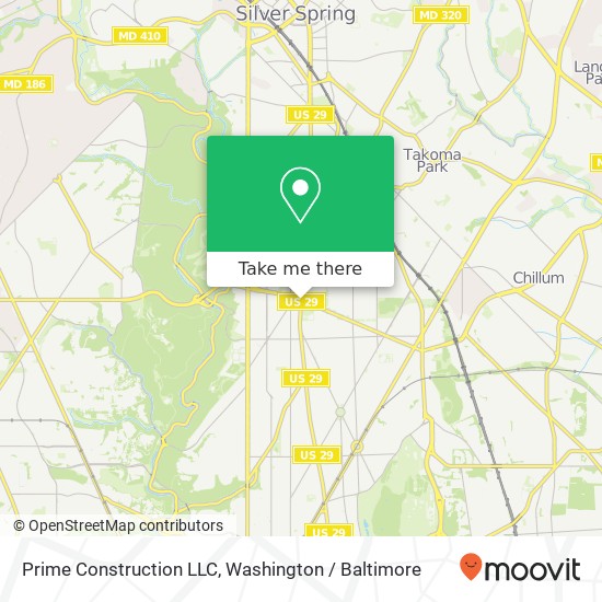 Mapa de Prime Construction LLC