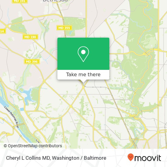 Cheryl L Collins MD map