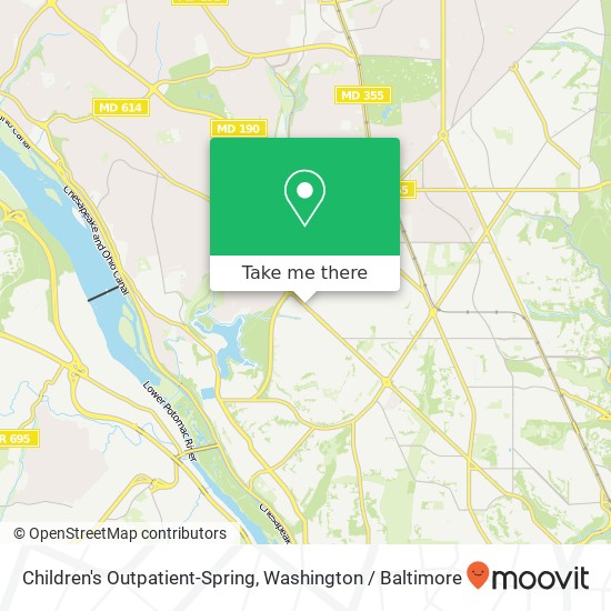 Children's Outpatient-Spring map