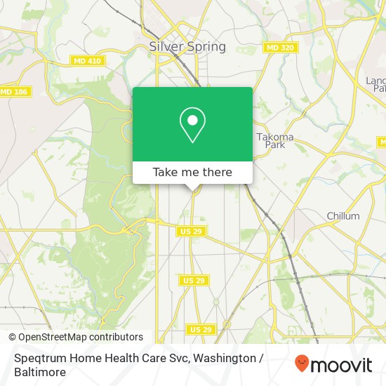 Mapa de Speqtrum Home Health Care Svc