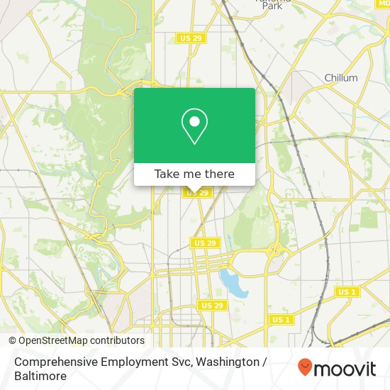 Comprehensive Employment Svc map