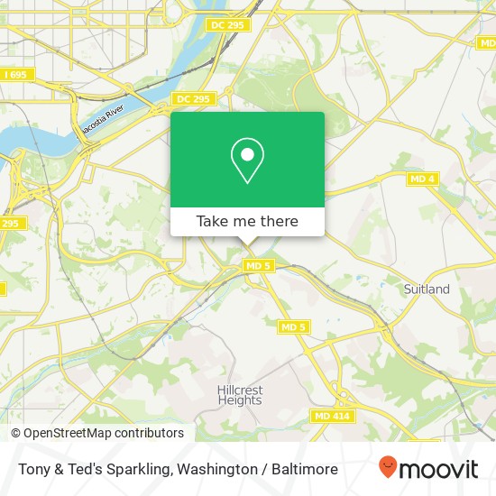 Mapa de Tony & Ted's Sparkling