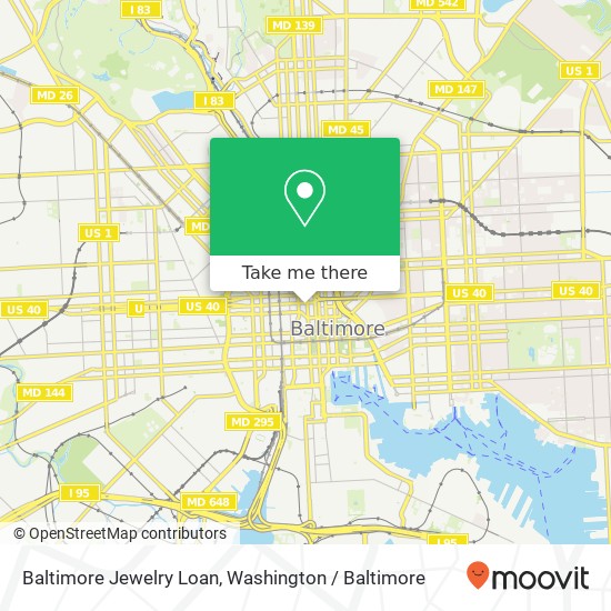 Baltimore Jewelry Loan, 338 N Charles St map