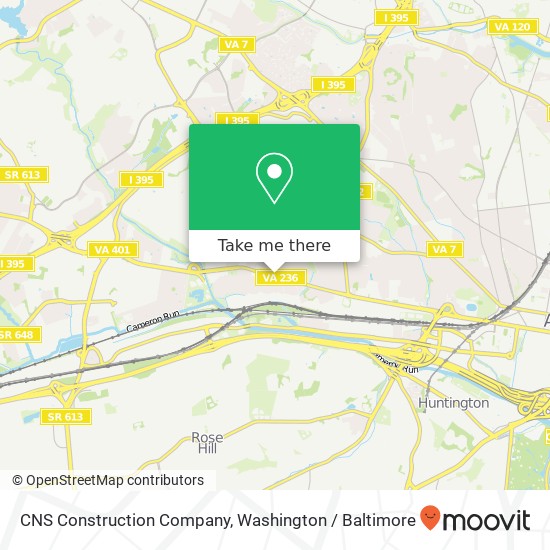 CNS Construction Company map