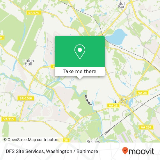 DFS Site Services map