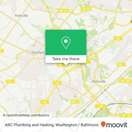 Mapa de ABC Plumbing and Heating, 5625 North Ln