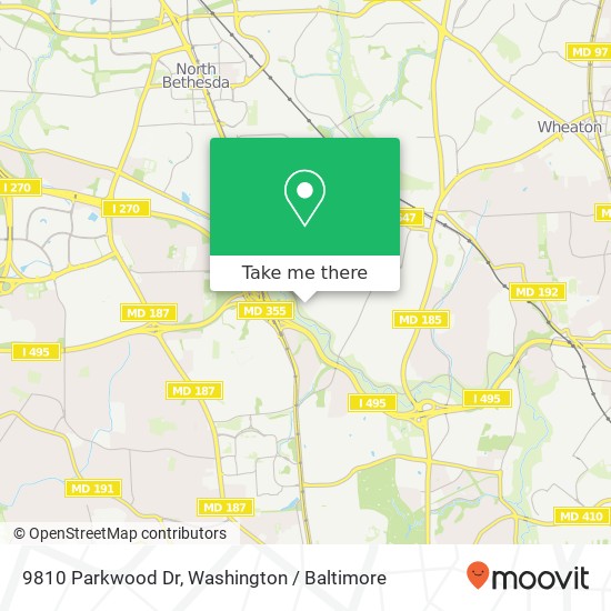 9810 Parkwood Dr, Bethesda, MD 20814 map