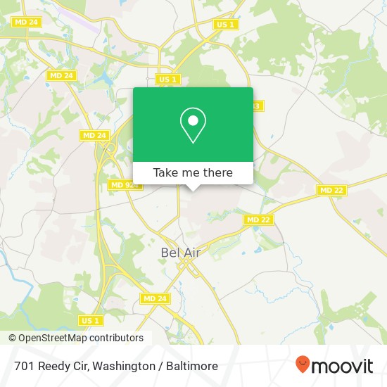 701 Reedy Cir, Bel Air, MD 21014 map