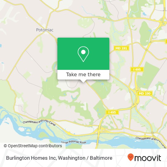 Mapa de Burlington Homes Inc