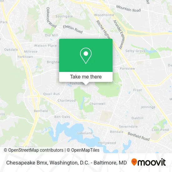 Chesapeake Bmx map