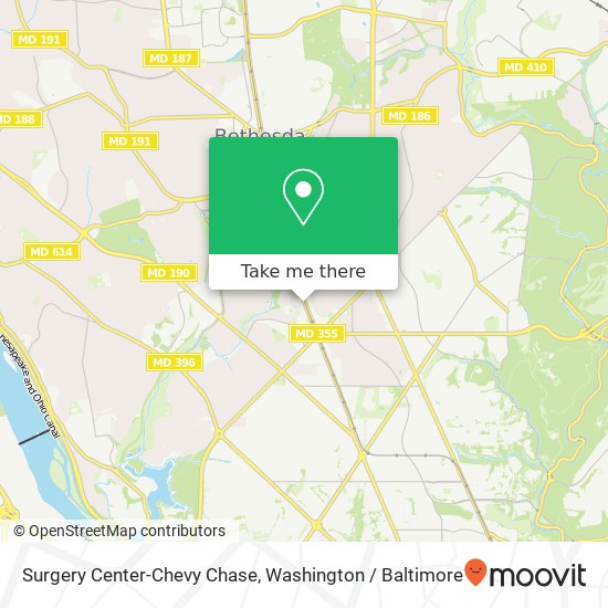 Surgery Center-Chevy Chase map