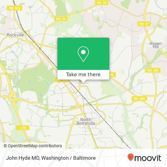 John Hyde MD map