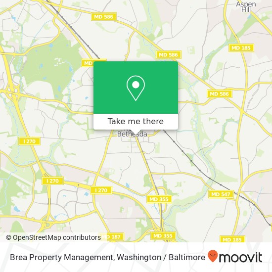 Brea Property Management map
