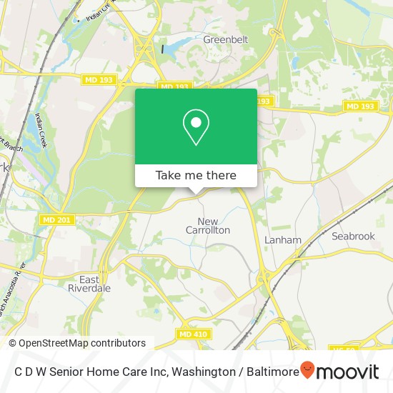 C D W Senior Home Care Inc map