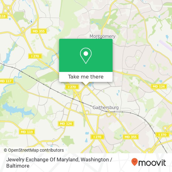 Jewelry Exchange Of Maryland map