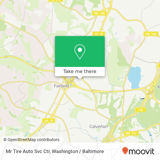 Mr Tire Auto Svc Ctr map