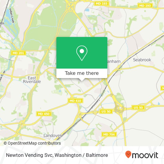 Mapa de Newton Vending Svc