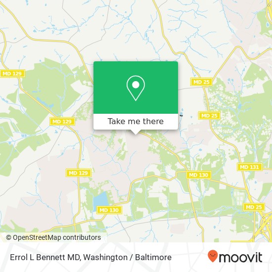 Errol L Bennett MD map