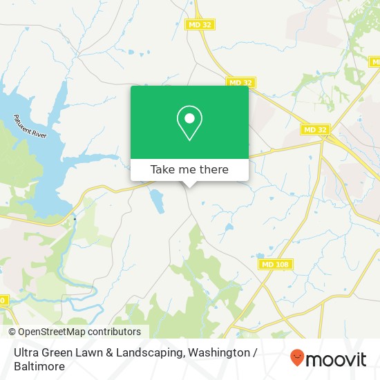 Ultra Green Lawn & Landscaping map